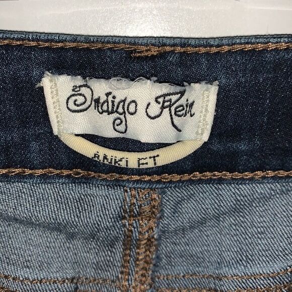 Indigo Rein Anklet Skinny Jeans Size 5 Junior - Picture 7 of 11